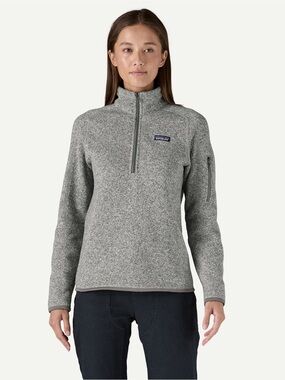 Patagonia Gray Heather Quarter-Zip Fleece Pullover